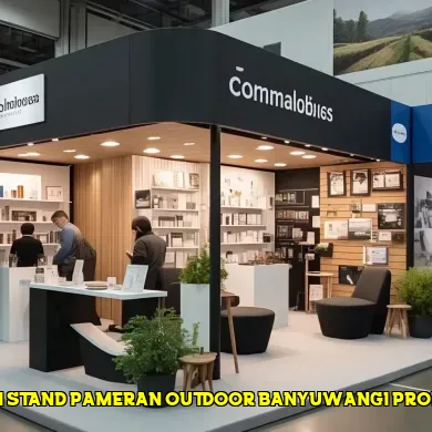dekorasi stand pameran outdoor banyuwangi profesional